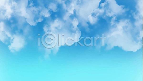 사람없음 EPS 일러스트 해외이미지 구름(자연) 백그라운드 번짐 붓터치 수채화(물감) 카피스페이스 하늘 하늘색