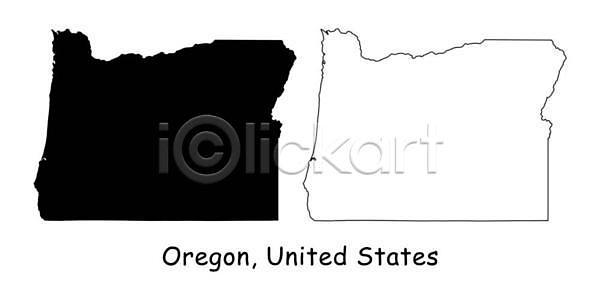 EPS 실루엣 일러스트 해외이미지 흑백 검은색 경계선 디테일 미국 사인 선 심플 윤곽 전국 지도 지리 해외일러스트 흰색