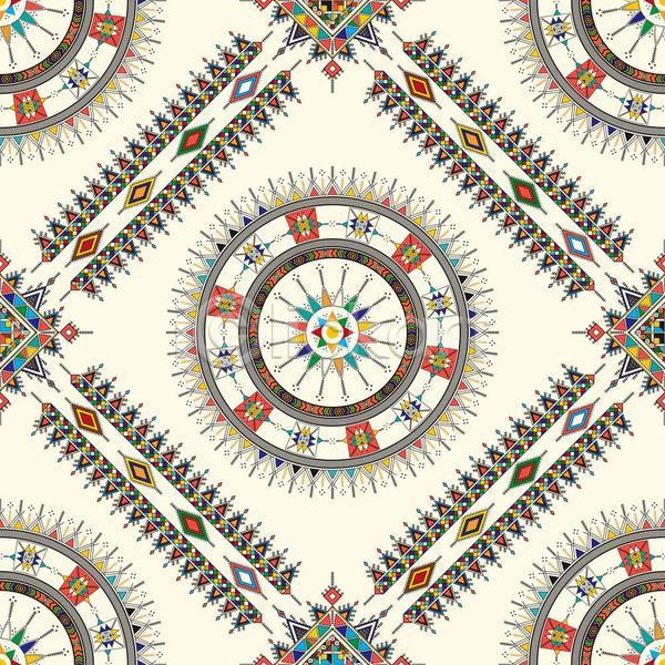 사람없음 JPG 일러스트 해외이미지 격자 기하학 디자인 마름모 백그라운드 삼각형 스타일 아랍 원형 전통무늬 패턴