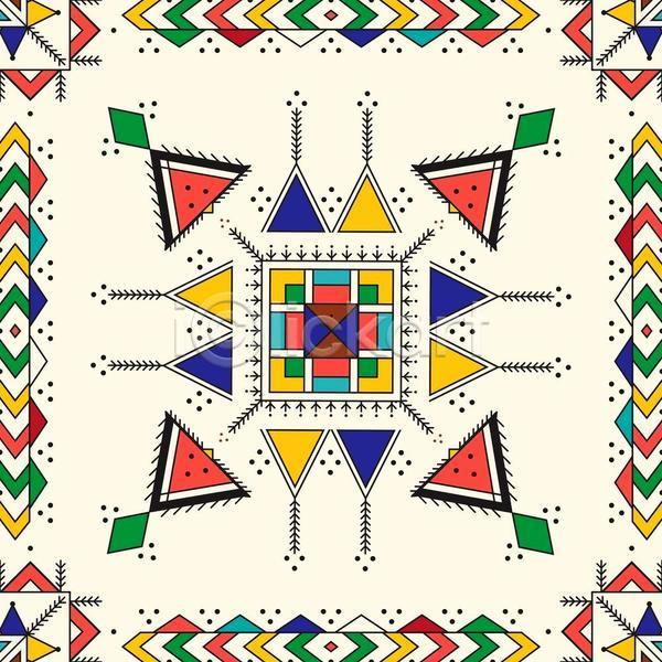 사람없음 JPG 일러스트 해외이미지 기하학 디자인 백그라운드 사각형 삼각형 스타일 아랍 전통무늬 패턴