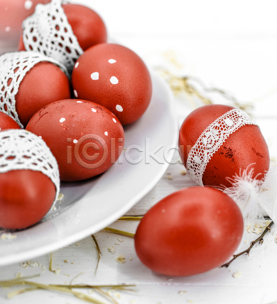사람없음 JPG 포토 해외이미지 계란 부활절 빨간색
