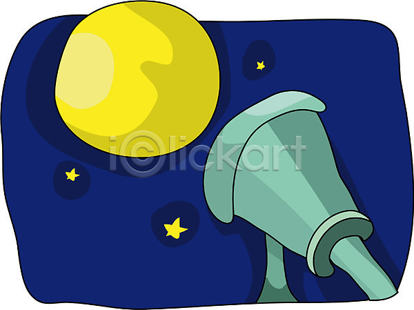 사람없음 EPS 일러스트 과학 관측 관측기 달 망원경 별 별자리 실험기구 야간 야외 우주 천체망원경 클립아트