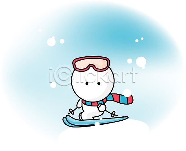 사람없음 EPS 일러스트 겨울 겨울스포츠 계절 눈(날씨) 눈사람 레저 사계절 상반신 서기 스키 스키장 스포츠 스포츠캐릭터 야외 자연 캐릭터 클립아트