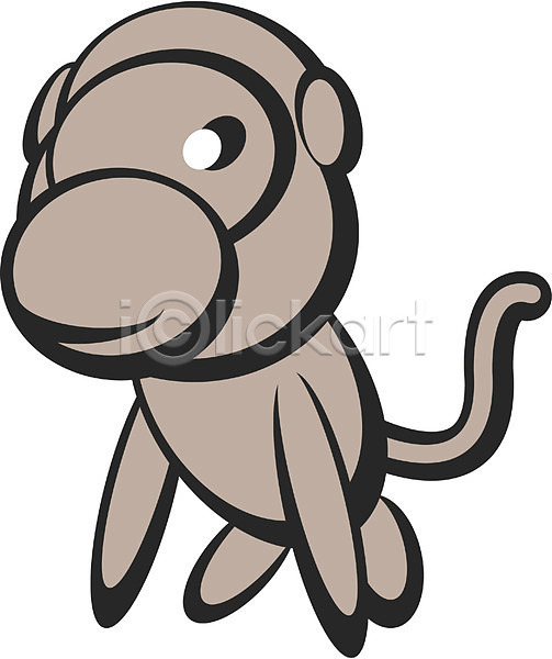 사람없음 EPS 아이콘 동물 새해 십이지신 운세 원숭이 원숭이띠 육지동물 척추동물 캐릭터 클립아트 포유류 한마리