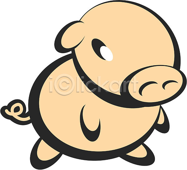 사람없음 EPS 아이콘 가축 동물 돼지 돼지띠 새해 십이지신 운세 육지동물 척추동물 캐릭터 클립아트 포유류 한마리