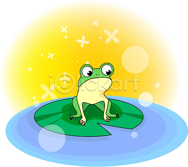 사람없음 EPS 일러스트 개구리 계절 동물 백그라운드 봄 사계절 양서류 연못 연잎 자연 척추동물 청개구리 클립아트