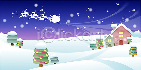 사람없음 EPS 일러스트 겨울 겨울배경 계절 기념일 나무 눈(날씨) 달 마을 백그라운드 사계절 산타클로스 썰매 야간 야외 오브젝트 주택 크리스마스 크리스마스용품 크리스마스장식 크리스마스트리 풍경(경치)