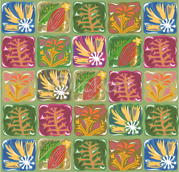 사람없음 EPS 일러스트 꽃 디자인 무늬 문양 백그라운드 벽지 패턴 포장지