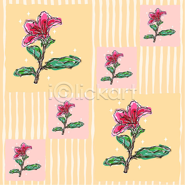 사람없음 EPS 일러스트 꽃 꽃무늬 디자인 무늬 문양 백그라운드 벽지 패턴 포장지