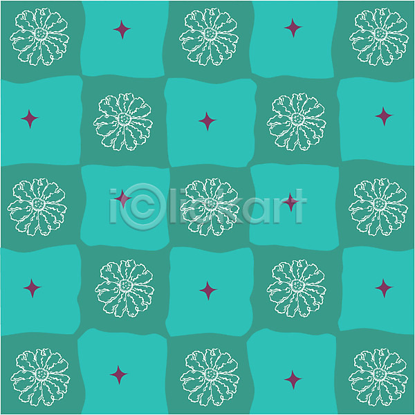 사람없음 EPS 일러스트 꽃 꽃무늬 디자인 무늬 문양 바둑판무늬 백그라운드 벽지 사각형 패턴 포장지