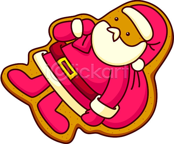 사람없음 EPS 아이콘 과자 기념일 디저트 산타캐릭터 산타클로스 음식 제과 쿠키 크리스마스 클립아트