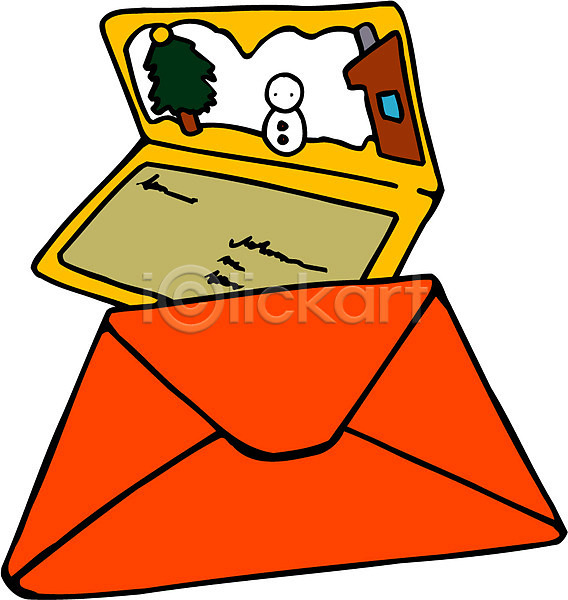 사람없음 EPS 아이콘 기념일 문구용품 오브젝트 우편물 카드(감사) 크리스마스 크리스마스카드 클립아트 편지 편지봉투 편지지