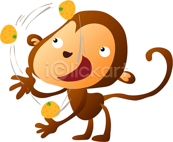 사람없음 EPS 일러스트 동물 묘기 십이지신 운세 원숭이 원숭이띠 육지동물 척추동물 캐릭터 클립아트 포유류 한마리