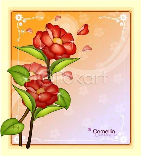 사람없음 EPS 일러스트 템플릿 겨울꽃 꽃 꽃백그라운드 동백 백그라운드 빨간색 식물 자연 컬러