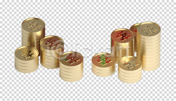 사람없음 3D PNG 디지털합성 편집이미지 경제 금융 돈 동전 동전탑 쌓기 편집소스