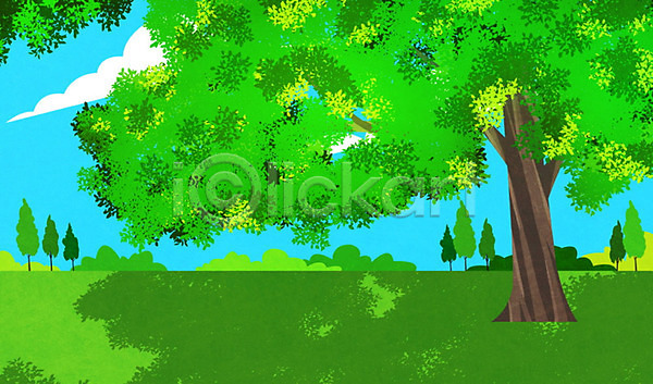 사람없음 PSD 일러스트 계절백그라운드 구름(자연) 그늘 나무 맑음 바캉스 백그라운드 싱그러움 여름(계절) 여름배경 여름풍경 여름휴가 자연 자연백그라운드 초록색 풍경(경치) 휴가