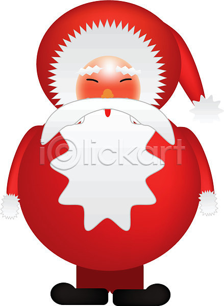 EPS 일러스트 해외이미지 그래픽 만들기 모양 백그라운드 산타클로스 컬러풀 크리스마스 휴가