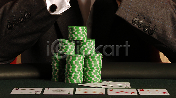 사람없음 JPG 포토 해외이미지 곤봉 도박 돈 신용카드 우승 초록색 카지노 탁자 펠트 포커