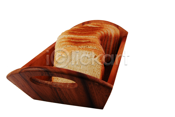 사람없음 JPG 포토 해외이미지 나무쟁반 식빵 실내 음식