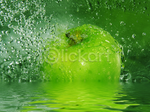 사람없음 JPG 포토 해외이미지 물 물결 백그라운드 스플래쉬 액체 청사과 초록색