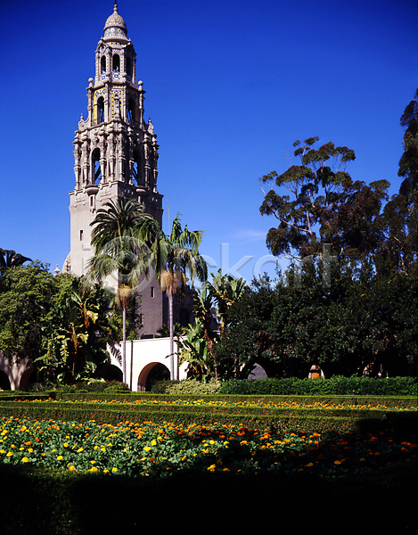 사람없음 JPG 포토 해외이미지 공원 꽃 미국 식물 여행객 정원 캘리포니아 탑