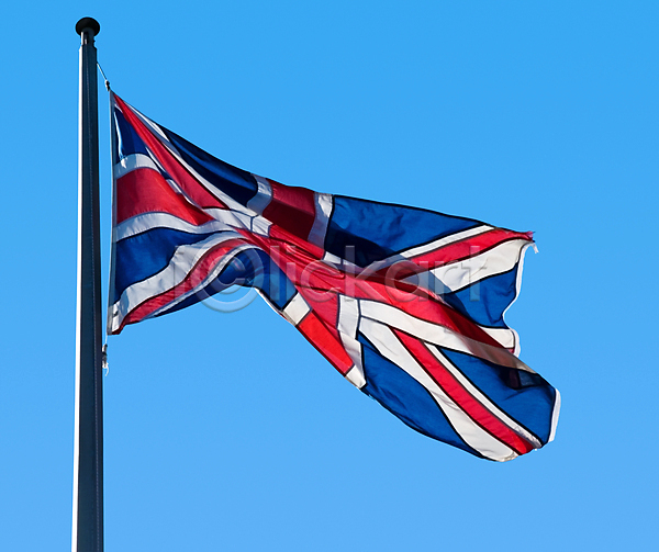 애국심 사람없음 JPG 포토 해외이미지 깃대 깃발 날리기 돛대 빨간색 심볼 영국 잉글랜드 파란색 표준 흰색