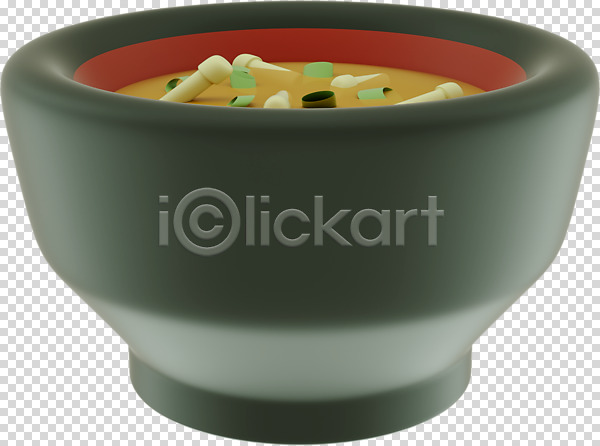 사람없음 3D PNG 디지털합성 편집이미지 3D소스 국그릇 누끼 미소된장국 일본그릇 일본음식 장국 편집 편집소스