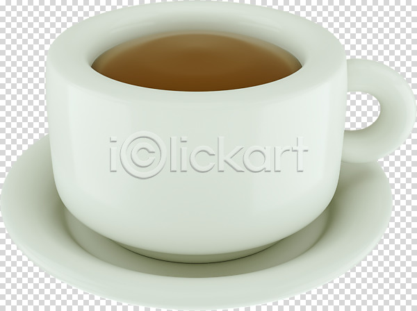 사람없음 3D PNG 디지털합성 편집이미지 3D소스 누끼 커피 커피잔 컵받침 편집 편집소스
