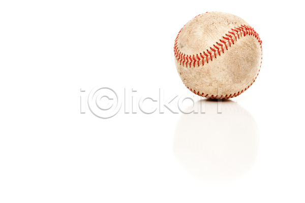 사람없음 JPG 포토 해외이미지 실내 야구 야구공 한개 흰배경
