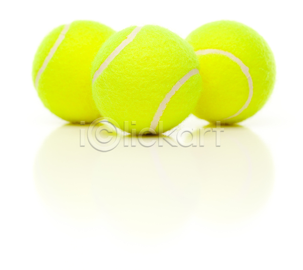 사람없음 JPG 포토 해외이미지 세개 실내 테니스 테니스공 흰배경