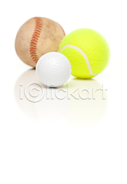 사람없음 JPG 포토 해외이미지 골프 골프공 세개 실내 야구 야구공 종류 테니스 테니스공 흰배경