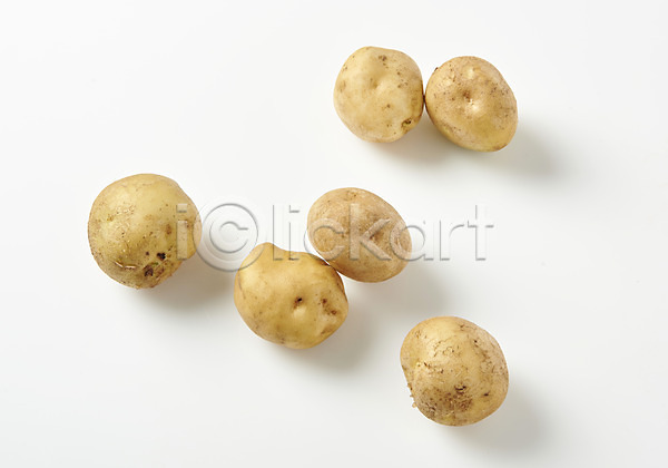 신선 사람없음 JPG 포토 하이앵글 감자 누끼 스튜디오촬영 식재료 실내 여러개 유기농 채소 플랫레이 흰배경