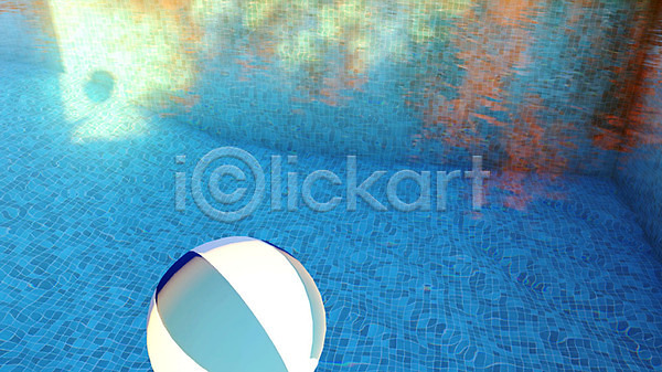 시원함 사람없음 3D PSD 디지털합성 편집이미지 3D소스 백그라운드 비치볼 수영장 야외 여름(계절) 주간 풍경(경치)