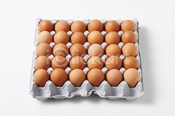 신선 사람없음 JPG 포토 하이앵글 계란 계란판 누끼 단백질 스튜디오촬영 식재료 실내 알 여러개 유기농 음식 포장 포장용기 흰배경 흰색
