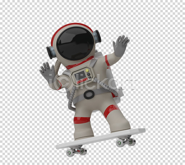 사람 한명 3D PNG 디지털합성 편집이미지 3D소스 누끼 배송 손들기 스케이트보드 우주복 우주비행사 전신 편집 편집소스