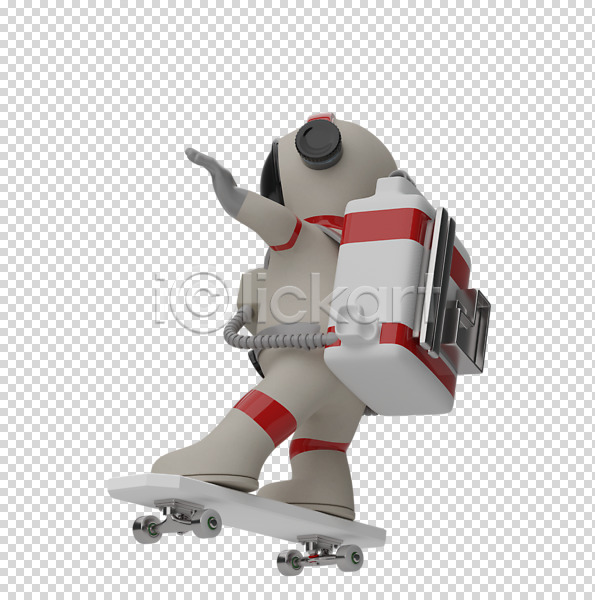 사람 한명 3D PNG 디지털합성 편집이미지 3D소스 누끼 배송 손들기 스케이트보드 우주복 우주비행사 전신 편집 편집소스