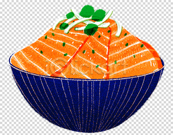 사람없음 PNG 편집이미지 누끼 맛있는 연어덮밥 연어회 일본그릇 일본음식 편집 편집소스