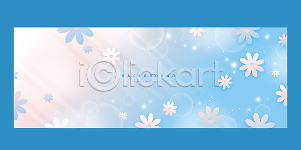 사람없음 AI(파일형식) 일러스트 꽃 꽃무늬 꽃백그라운드 빛 빛망울 하늘색 흰색