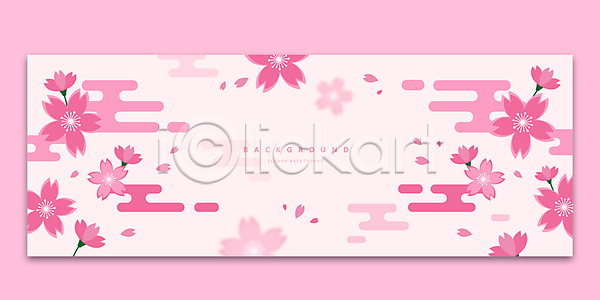 사람없음 AI(파일형식) 일러스트 꽃무늬 꽃백그라운드 꽃잎 백그라운드 벚꽃 분홍색 흩날리기