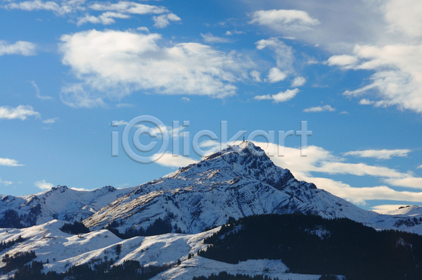 사람없음 JPG 포토 해외이미지 겨울 뿔 산 스키 알프스 얼음 여행 오스트리아 유럽 지역 파노라마 파란색 풍경(경치) 하늘 휴가 흰색