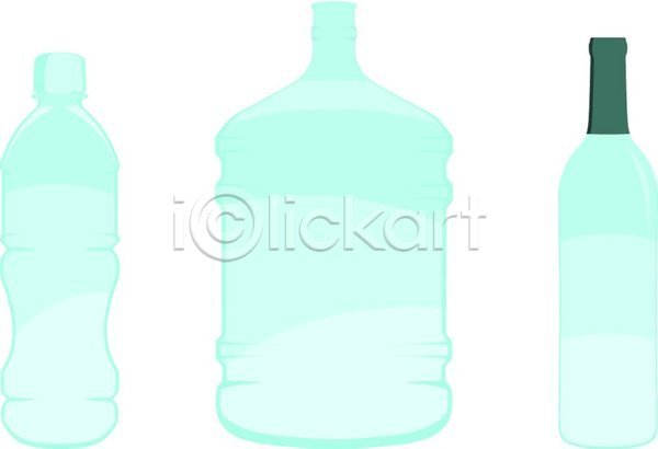 EPS 일러스트 해외이미지 물 액체 와인 음료 컨테이너 파란색 흰배경