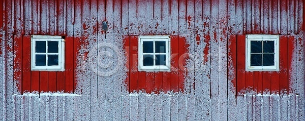 사람없음 JPG 포토 해외이미지 3 건축양식 겨울 벽 빨간색 서리 옛날 창문