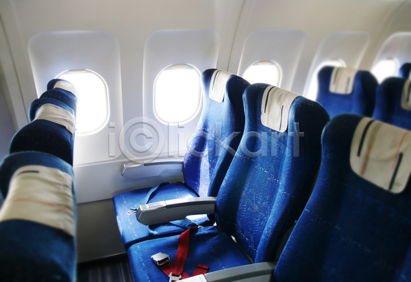 사람없음 JPG 포토 해외이미지 내부 비행기 비행기내부 실내 여행 의자 창문