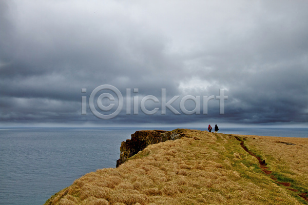 사람 사람없음 JPG 포토 해외이미지 5월 거친 바다 시골 아이슬란드 어둠 이끼 자국 초록색 파란색 풍경(경치)