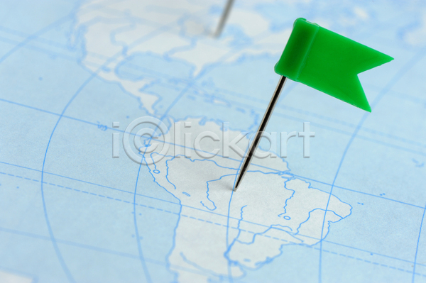 사람없음 JPG 아웃포커스 포토 해외이미지 깃발 남아메리카 실내 압정 위치 지도