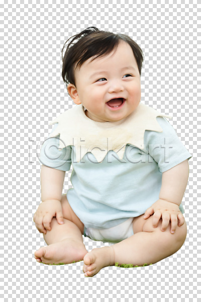 귀여움 보호 성장 행복 남자 남자아기한명만 사람 아기 한국인 한명 PNG 앞모습 편집이미지 기저귀 누끼 미소(표정) 앉기 웃음 응시 전신 편집소스