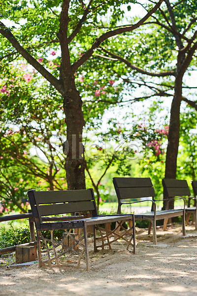여유 휴식 사람없음 JPG 포토 공원 나무 벤치 야외 조용함 주간 휴식처 힐링