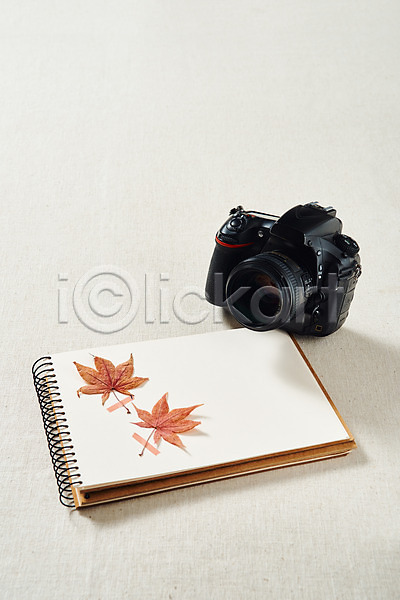 감성 사람없음 JPG 포토 가을(계절) 공책 낙엽 단풍 스튜디오촬영 실내 오브젝트 카메라
