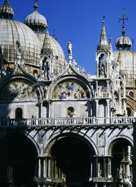 사람없음 JPG 포토 해외이미지 건축양식 바실리카 베네치아 유럽 이탈리아 지붕 파란색 하늘