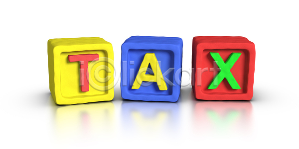 사람없음 3D JPG 포토 해외이미지 단어 블록 비즈니스 빚 세금 점토 큐브 텍스트 해외포토